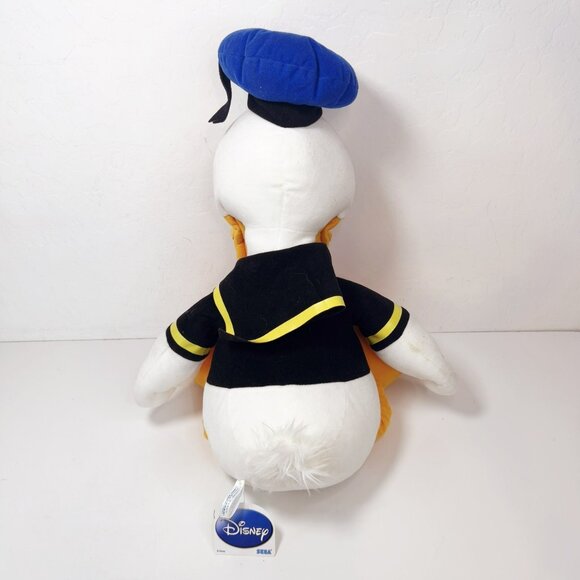 Disney SEGA Donald Duck Plush Toy 18" Stuffed Animal With Sailor Outfit & Hat - Picture 3 of 6